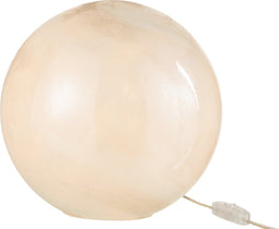 J-Line lamp Parel Rond - glas - wit - large