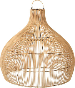 J-Line lampkap Peervorm - rotan - naturel