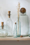 J-Line Lang fles en kurk - glas & hout - transparant - woonaccessoires