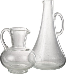 J-Line Lang karaf - glas - transparant - woonaccessoires