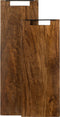 J-Line Lang Mango snijplank - hout - bruin - large - woonaccessoires