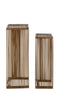 J-Line lantaarn Antiek - metaal - bruin - small