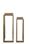 J-Line lantaarn Antiek - metaal - bruin - small
