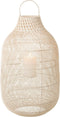 J-Line lantaarn Cylinder - rotan - wit - extra large