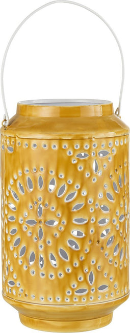 J-Line lantaarn Hoog Geperforeerd - ijzer - oker