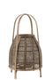 J-Line lantaarn Kap - bamboe - naturel - medium