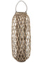 J-Line lantaarn Willow - hout - grijs - large