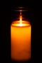J-Line Ledlamp Blinkend Glas Bruin Large