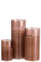 J-Line Ledlamp Blinkend Glas Bruin Large