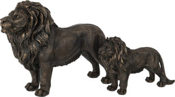 J-Line Leeuw Poly Brons Large