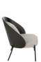 J-Line loungestoel lone - hout/metaal - zwart/grijs