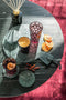 J-Line Mona Longdrink glas - drinkglas - donkerroze - 6 stuks - woonaccessoires