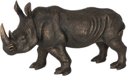 J-Line Neushoorn Poly Brons Large