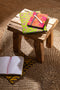 J-Line notitieboekje A5 Patroon - papier/textiel - mix - small - 4 stuks