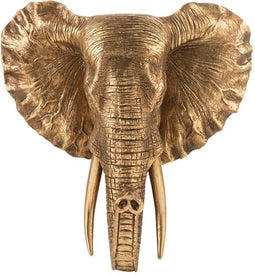 J-Line Olifant Hangend Poly Antiek Goud