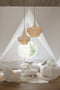 J-Line onderstel Poef Monaco Exclusief Hoes - textiel - wit
