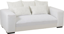 J-Line onderstel Zetel + 5 Kussens Monaco - textiel - wit