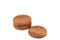 J-Line onderzetters Rond Acacia - hout - naturel - 4 stuks