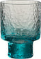 J-Line Oneffen glas - likeurglas - transparant/blauw - 6 stuks