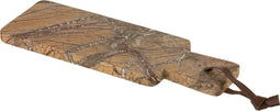 J-Line Oni Rechthoekig Marmer snijplank - steen - oker - small - woonaccessoires