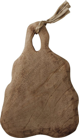 J-Line Onregelmatig Peervorm snijplank - hout - naturel - woonaccessoires