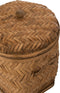 J-Line opbergmanden - bamboe - naturel - set van 3