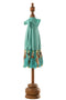 J-Line Parasol Dayu Katoen/Hout Blauw Small