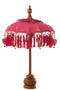 J-Line parasol Dayu - katoen/hout - roze - small