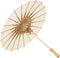J-Line Parasol - katoen/hout - wit