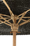 J-Line parasol Kwast - katoen - hout - zwart - large