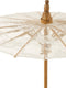 J-Line parasol Motiefs - hout - wit