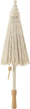 J-Line parasol Tumanggal - textiel/hout - wit