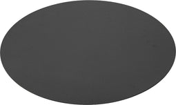 J-Line placemat Rond - kunststof - zwart - 6 stuks