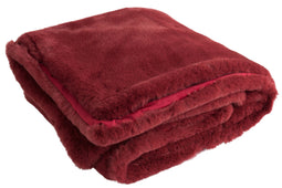 J-Line Plaid cutie - fleece deken – polyester – 180x130 cm – kerstrood