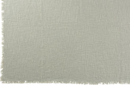 J-Line Plaid franje - polyester - lichtgroen - 130 x 170 cm - woonaccessoires