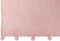 J-Line Plaid Pompom - fleece deken - polyester - babyroze - 170 x 130 cm - woonaccessoires