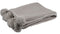 J-Line Plaid Pompom - fleece deken - polyester - taupe - 170 x 130 cm - woonaccessoires