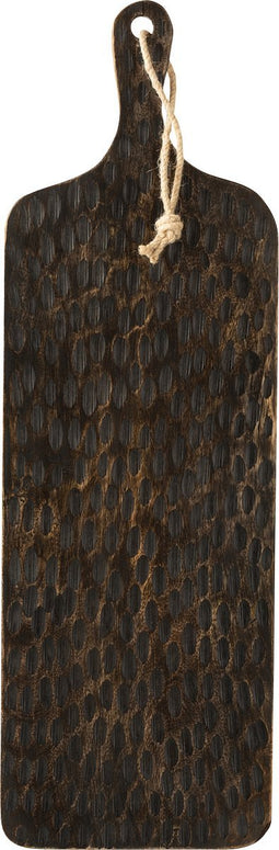 J-Line Plank Rechthoek Mango Hout Bruin/Zwart