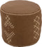 J-Line poef Cilinder Etnisch Patronen - katoen - bruin