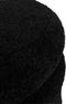 J-Line Poef Rond Teddy Polyester Zwart