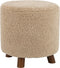 J-Line poef Schaap Poot - polyester - beige