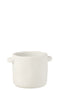 J-Line Pot Gustave Cement Wit Medium