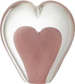 J-Line presse-papier Hart - glas - roze - large