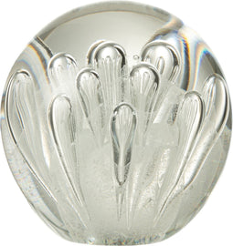 J-Line presse-papier Luchtbellen - glas - wit - large