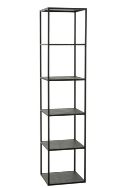 J-Line rek 6 Niveaus - metaal - zwart