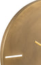 J-Line Rond klok - metaal - goud - small - Ø 51.50 cm - woonaccessoires