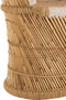 J-Line Rugsteun stoel voor volwassene - bamboe - naturel - woonaccessoires