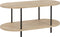 J-Line salontafel Eli 2 Planken - hout/metaal - naturel/grijs