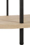 J-Line salontafel Eli 2 Planken - hout/metaal - naturel/grijs