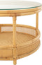 J-Line salontafel Jovelyne - rotan/glas - naturel
